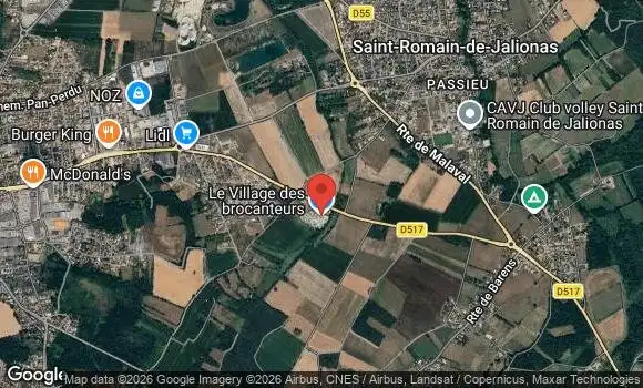 Localisation Rassemblement Mensuel du Village des Brocanteurs