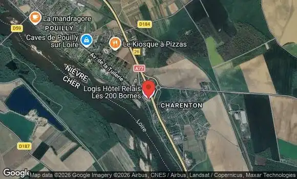 Localisation Rassemblement Mensuel à Pouilly sur Loire