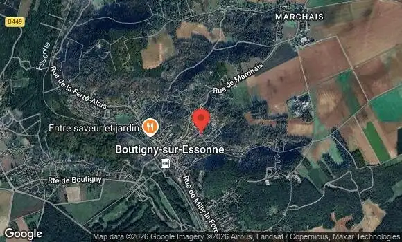 Localisation Rassemblement Mensuel à Boutigny sur Essonne