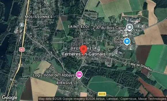 Localisation Rassemblement de Véhicules des Roues Libres 45
