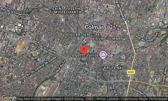 Localisation 1er Rassemblement de 2023 du Colmar Auto Rétro