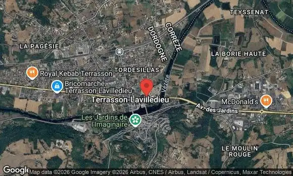 Localisation Rassemblement mensuel terrasson lavilledieu