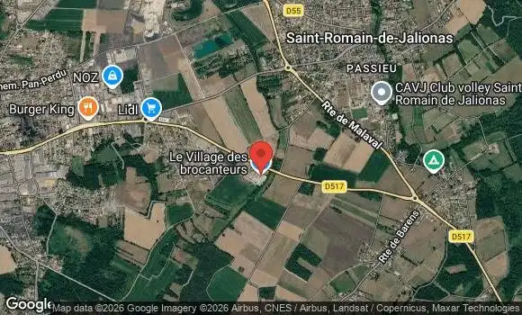 Localisation Rassemblement Mensuel du Village des Brocanteurs