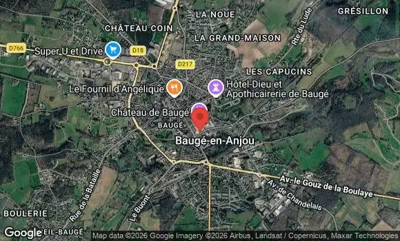 Localisation Rendez vous mensuel tous les 2e dimanche à baugé en anjou