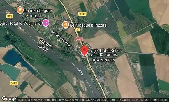 Localisation Rassemblement Mensuel à Pouilly sur Loire