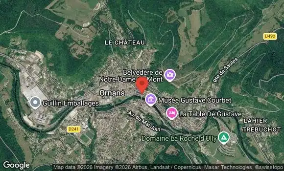 Localisation Rassemblement Mensuel à Ornans