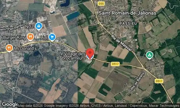 Localisation Rassemblement Mensuel du Village des Brocanteurs