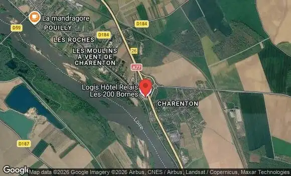 Localisation Rassemblement Mensuel à Pouilly sur Loire
