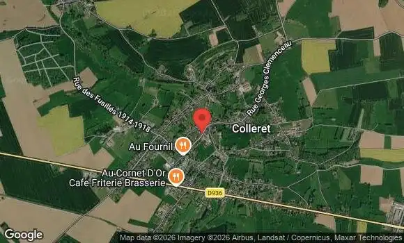 Localisation Rassemblement Mensuel du Club des Bielles Autos de Colleret