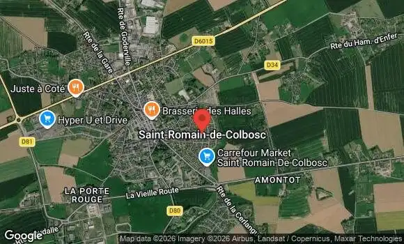 Localisation Rassemblement de Saint Romain