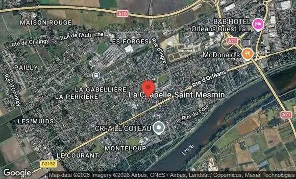 Localisation Regroupement tous les 4e Dimanche du Mois à la Chapelle Saint Mesmin