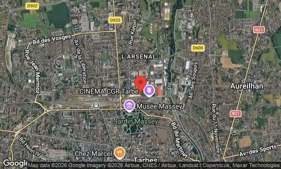 Localisation Rassemblement Autos Motos à Tarbes