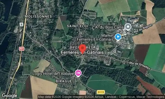 Localisation Rassemblement de Véhicules des Roues Libres 45
