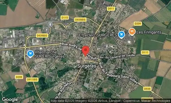 Localisation Rassemblement Véhicules Anciens Surgéres