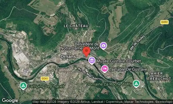 Localisation Rassemblement Mensuel à Ornans