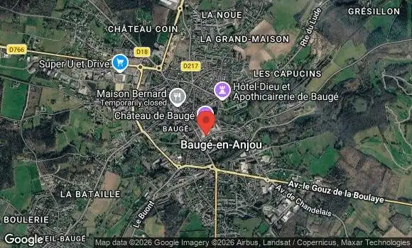 Localisation Rendez vous mensuel tous les 2e dimanche à baugé en anjou