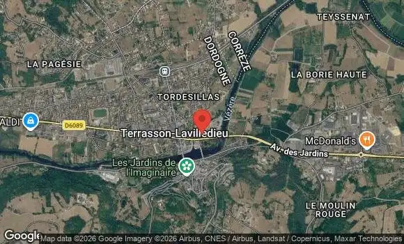 Localisation Rassemblement mensuel terrasson lavilledieu