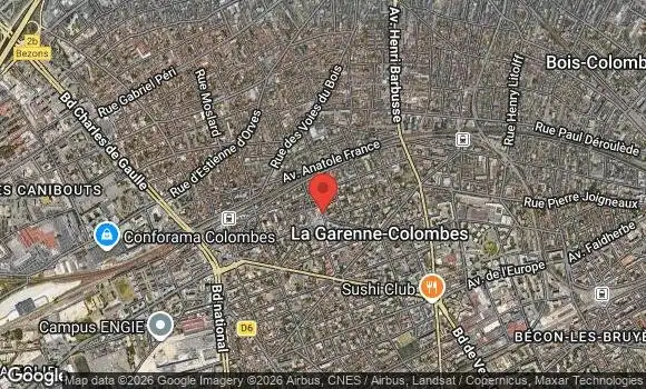Localisation Rassemblement Mensuel de Véhicules Anciens à la Garenne Colombes
