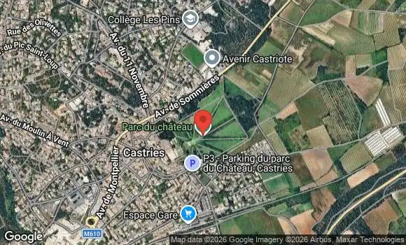 Localisation Rassemblement au Parc du Château