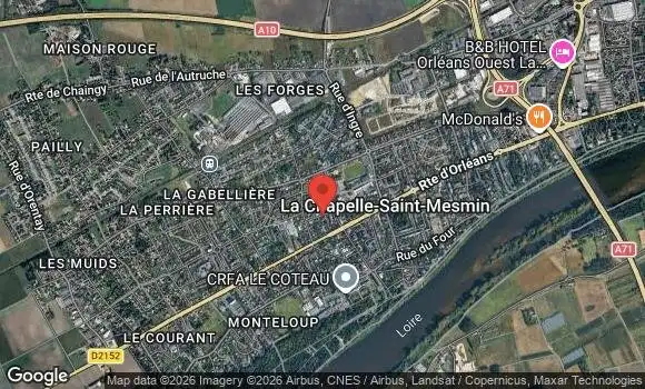 Localisation Regroupement tous les 4e Dimanche du Mois à la Chapelle Saint Mesmin