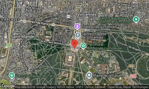 Localisation Vincennes en Anciennes tous les 1er Dimanche du Mois