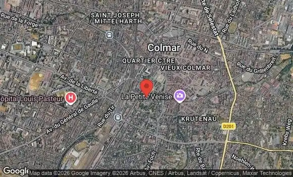 Localisation 1er Rassemblement de 2023 du Colmar Auto Rétro