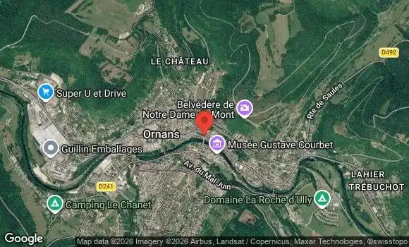 Localisation Rassemblement Mensuel à Ornans