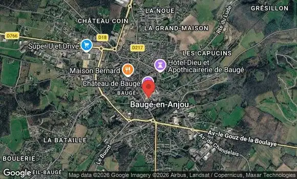 Localisation Rendez vous mensuel tous les 2e dimanche à baugé en anjou