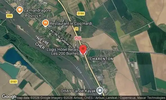 Localisation Rassemblement Mensuel à Pouilly sur Loire