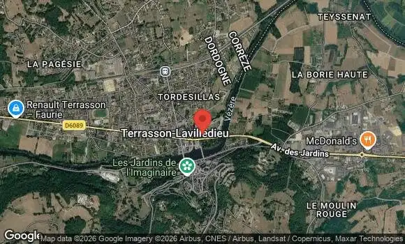 Localisation Rassemblement mensuel terrasson lavilledieu