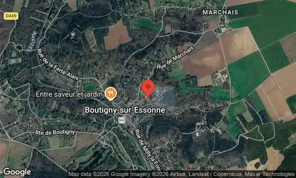 Localisation Rassemblement Mensuel à Boutigny sur Essonne