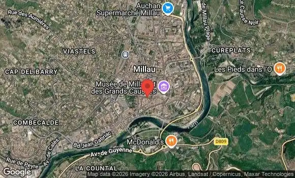 Localisation Les Rencontres Mensuelles de Millau