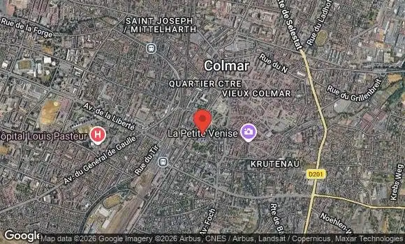 Localisation 1er Rassemblement de 2023 du Colmar Auto Rétro