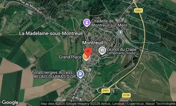 Localisation Rendez Vous à Montreuil sur Mer