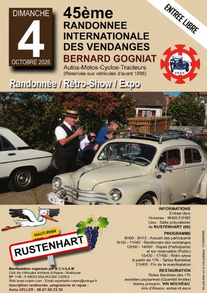 45ème randonnée internationale des vendanges bernard gogniat