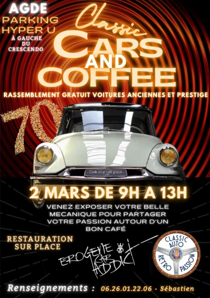 Rassemblement de voitures anciennes et prestige