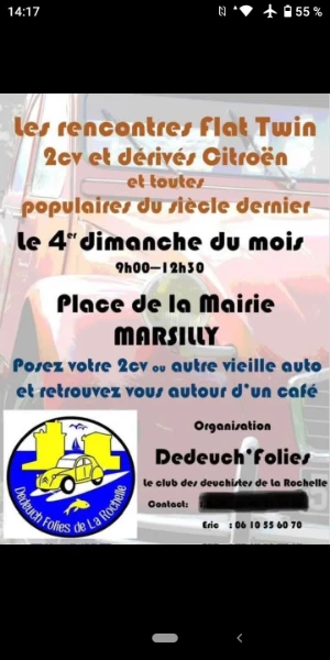 Rassemblement de véhicules de collection marsilly