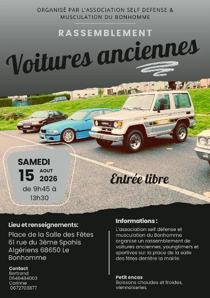 Rassemblement Voitures Anciennes Youngtimers et Sportives