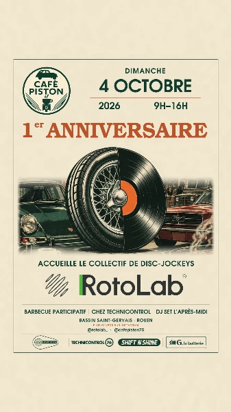 1er anniversaire café piston rouen
